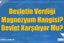 Devletin Verdiği Magnezyum Hangisi? Devlet Karşılıyor Mu?