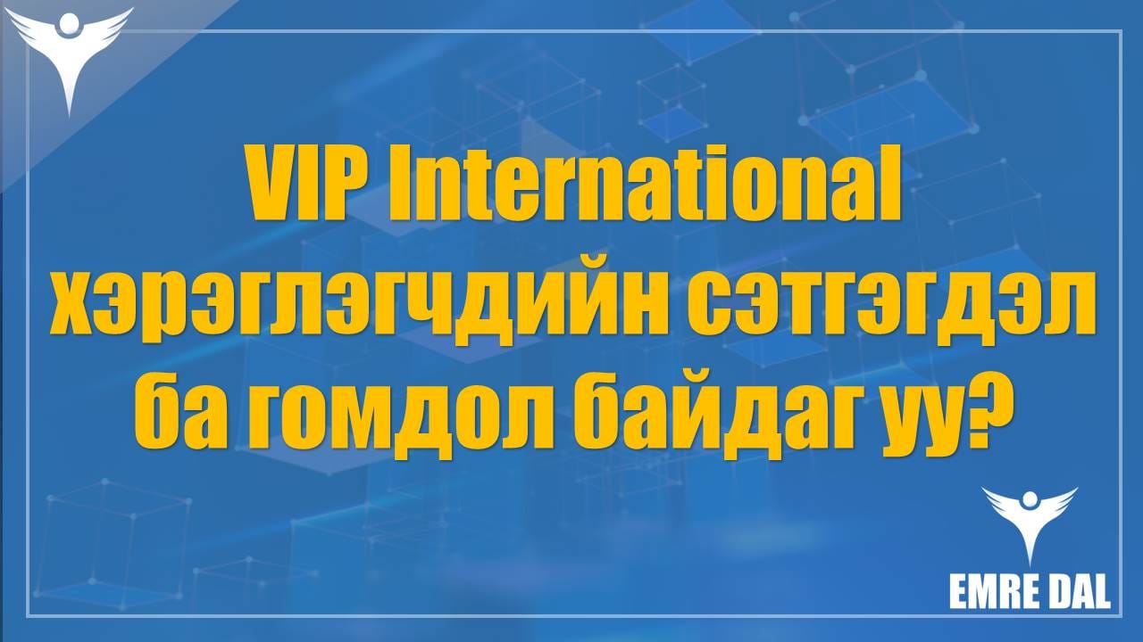 VIP International хэрэглэгчдийн сэтгэгдэл ба гомдол байдаг уу?