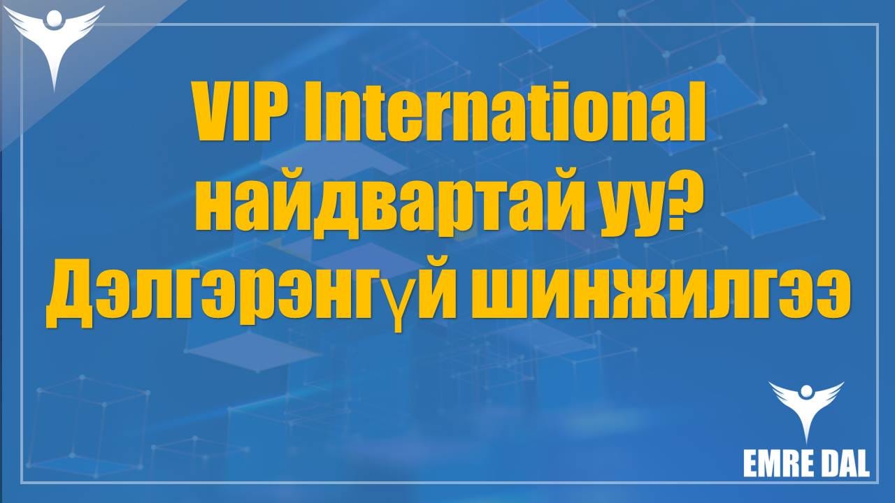 VIP International найдвартай уу? Дэлгэрэнгүй шинжилгээ