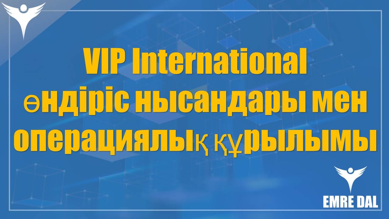 VIP International өндіріс нысандары мен операциялық құрылымы