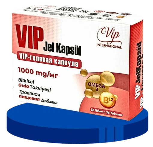 VIP Jel Kapsül - VIP International Omega 3 ve B12 Desteği