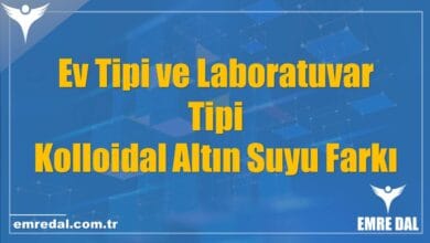 Ev Tipi ve Laboratuvar Tipi Kolloidal Altın Suyu Farkı